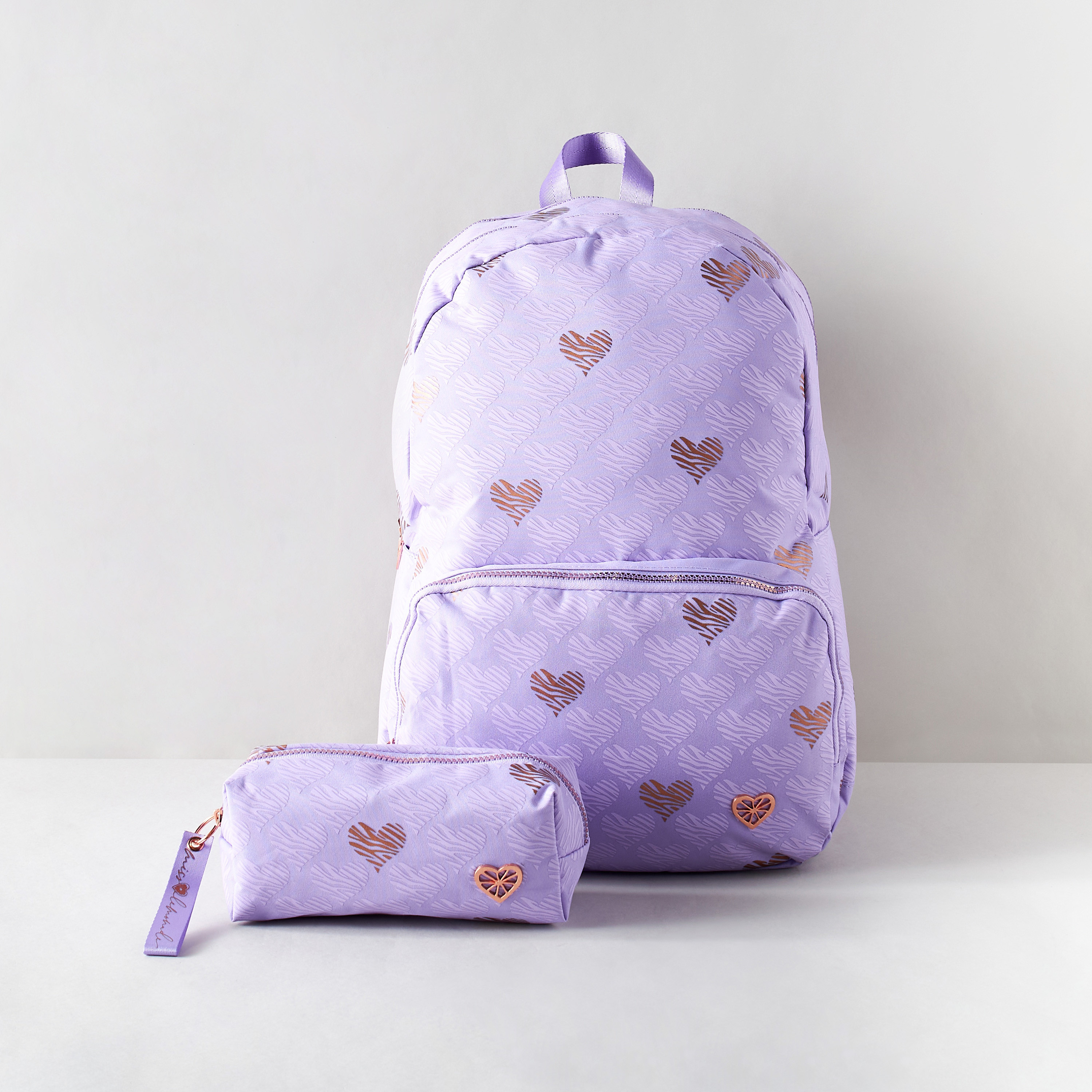 MISS LEMONADE Textured Pencil Case with Zip Closure-school-stationery-pencilcases-image-5