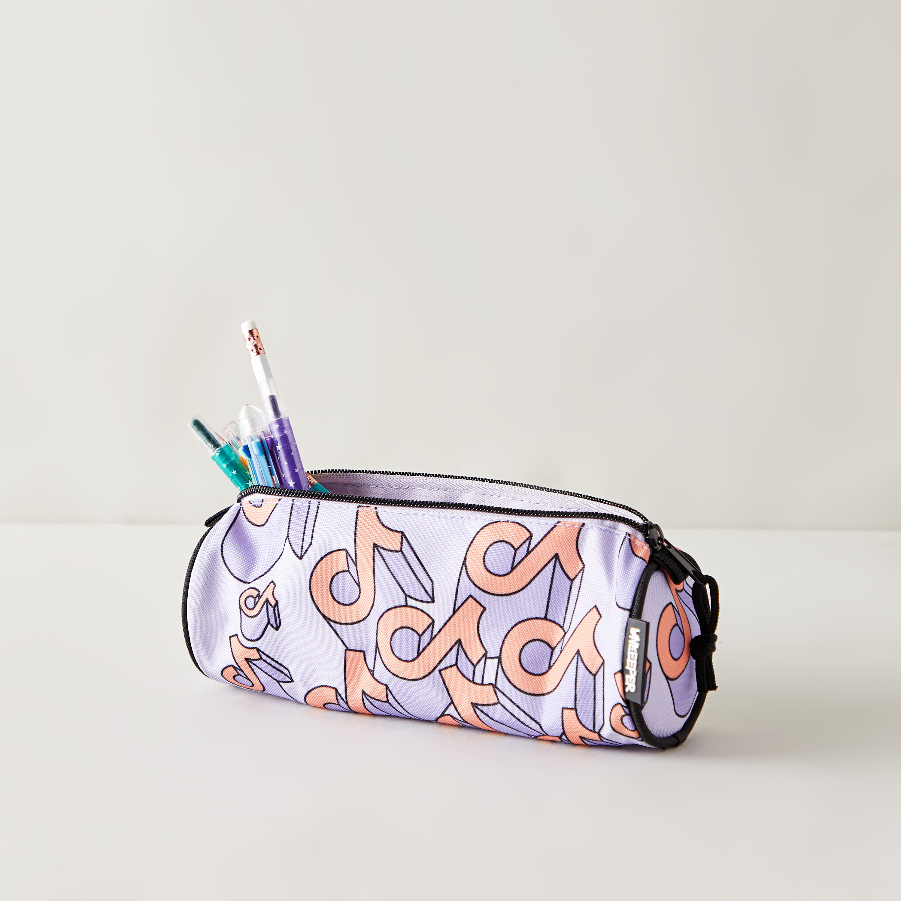 Unkeeper TikTok Print Rectangular Pencil Case with Zip Closure-school-stationery-pencilcases-image-4