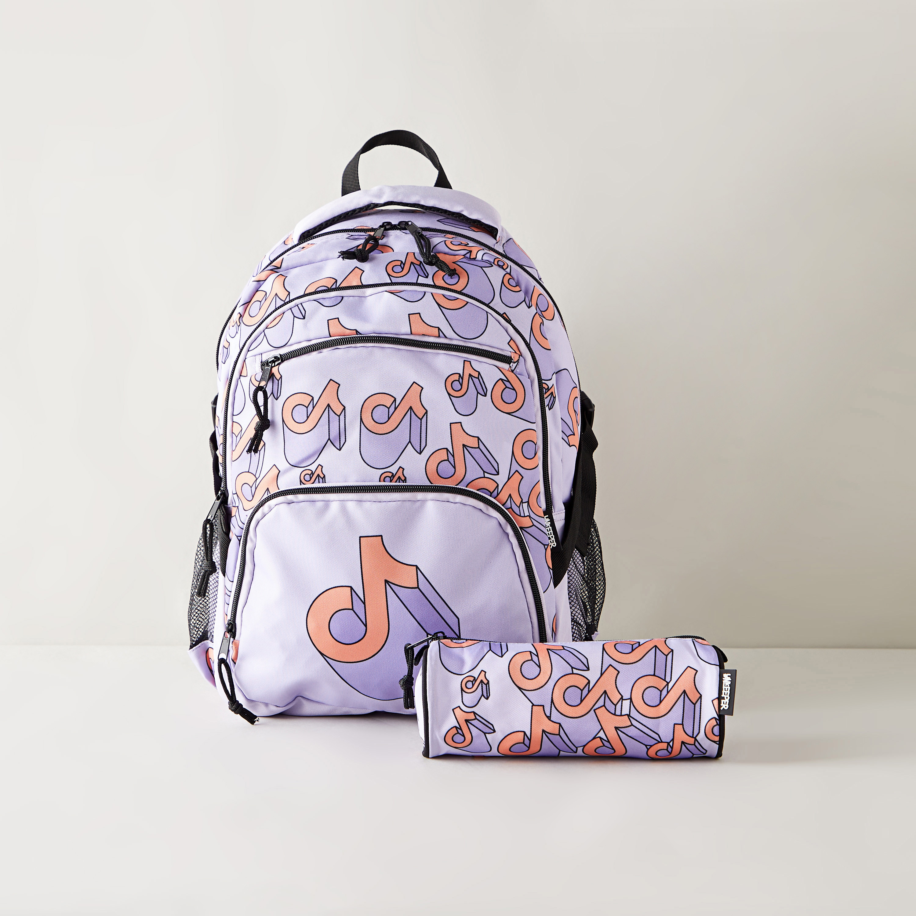 Unkeeper TikTok Print Rectangular Pencil Case with Zip Closure-school-stationery-pencilcases-image-5