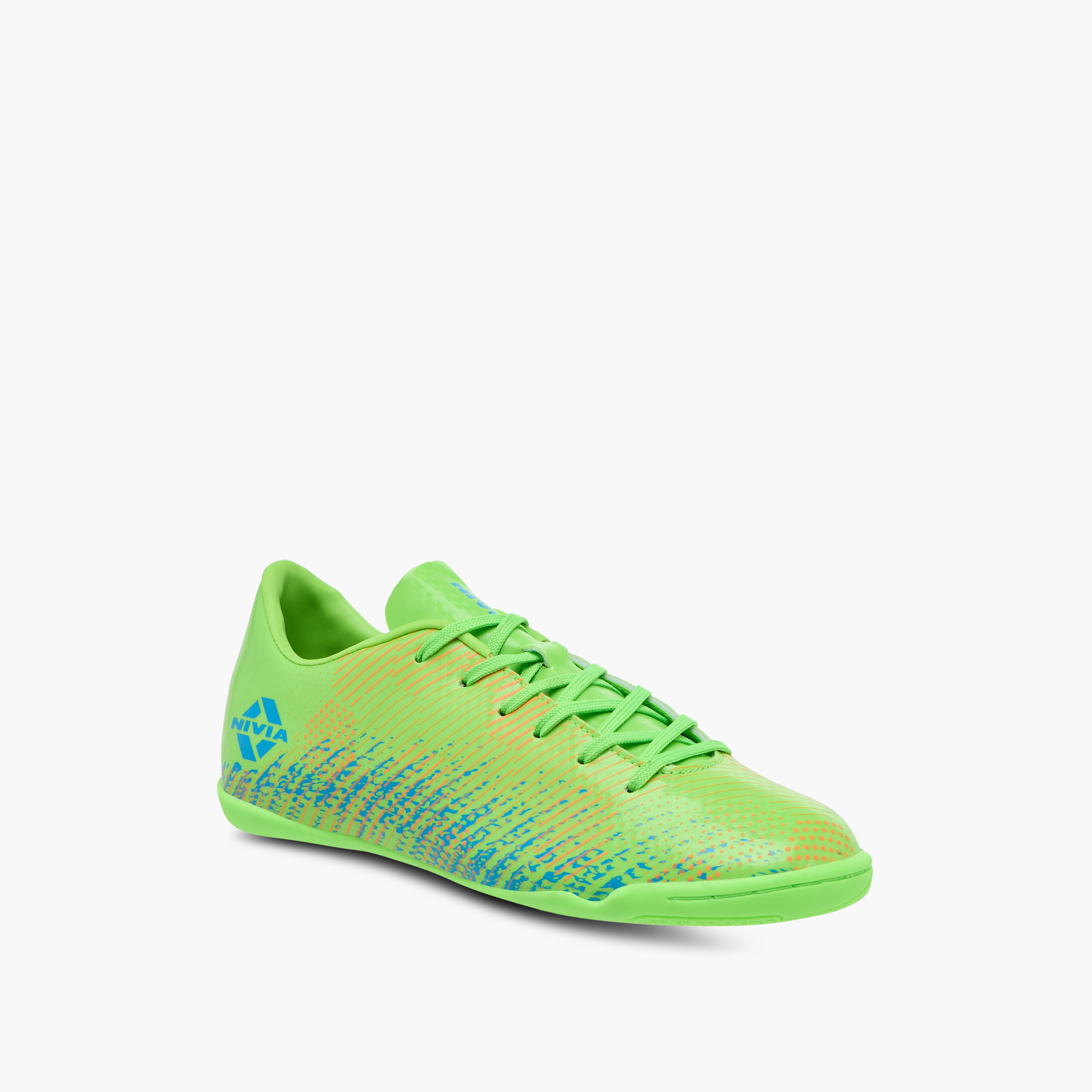 أحذية كرة الصالات من نيفيا انكاونتر 9.0 أخضر نيون / أزرق-sports-boys-shoes-image-2