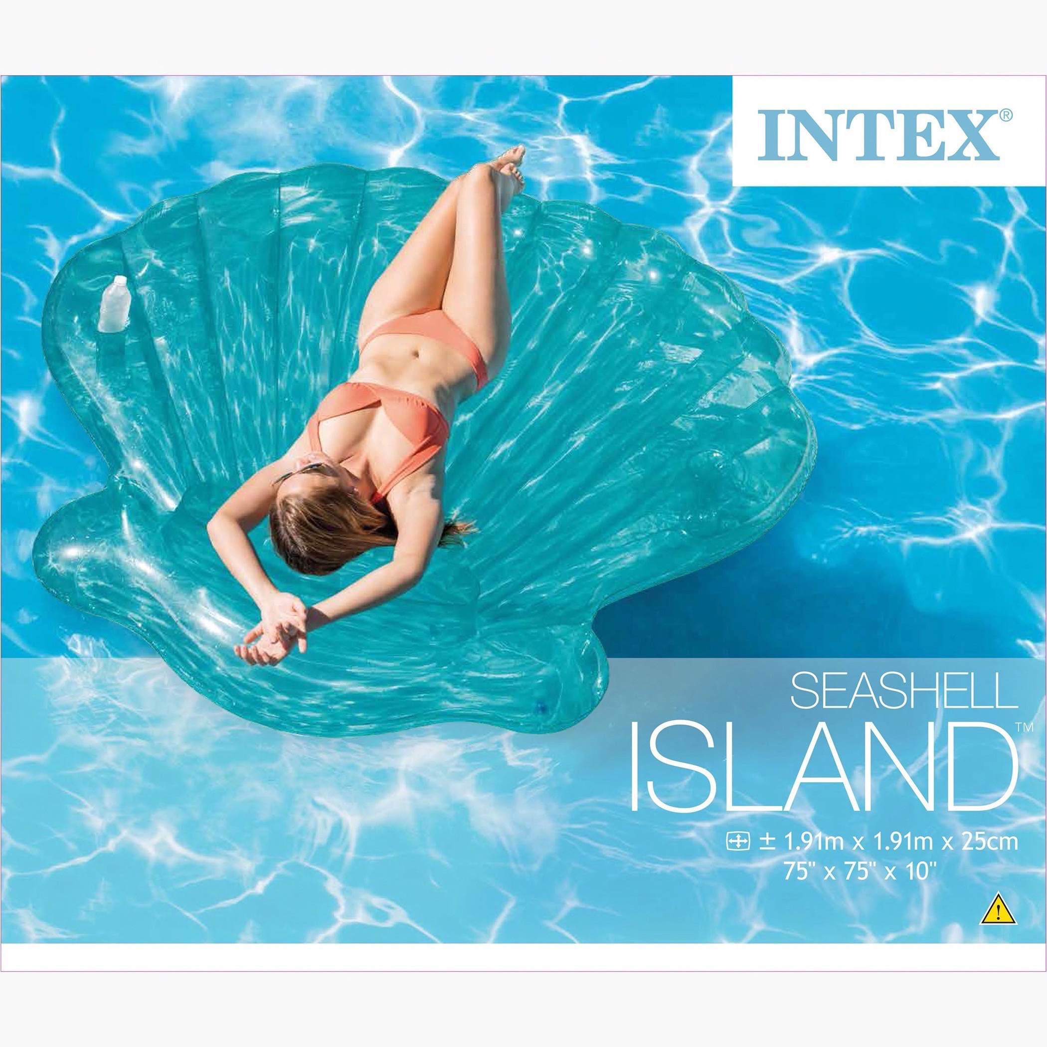 Intex Seashell Island Shaped Inflatable Pool - 191x191x25 cms-toys-outdoor-poolandbeach-pools-image-1
