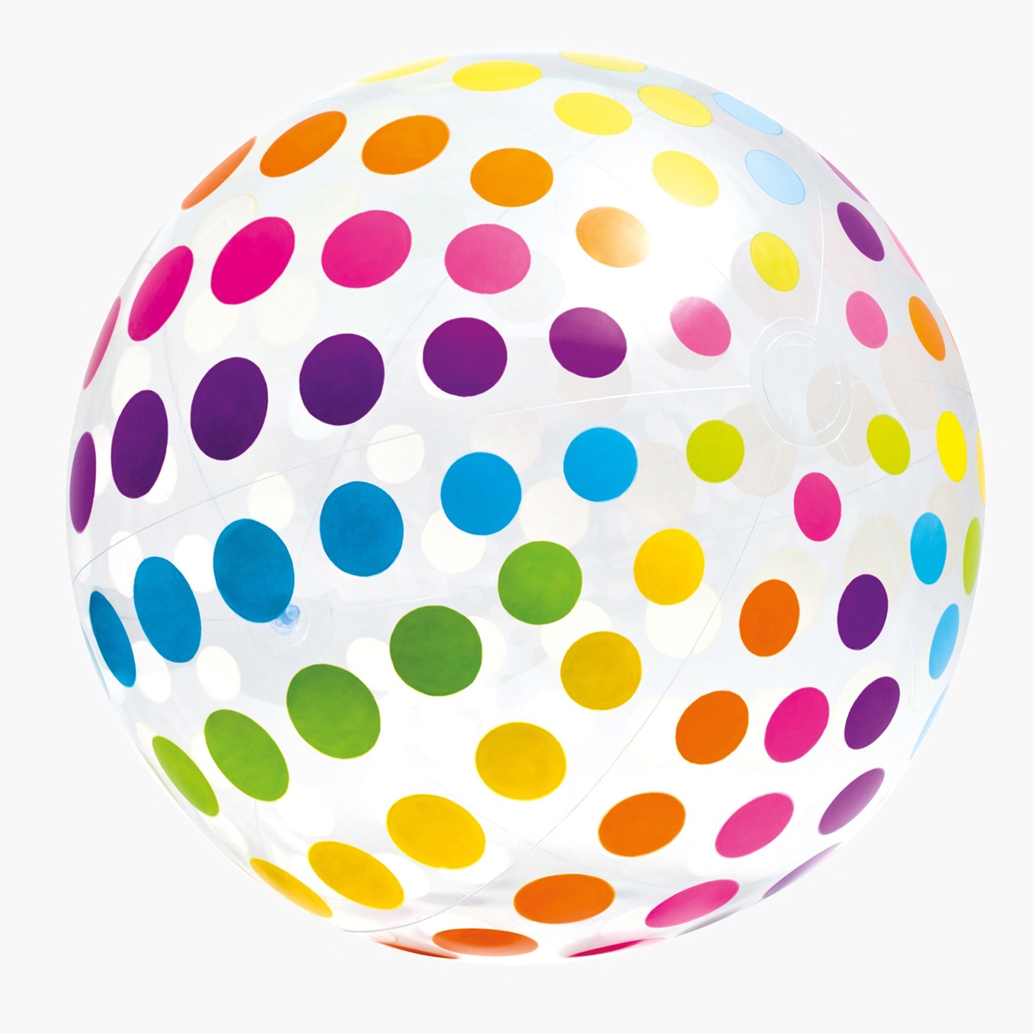 Intex Dot Print Giant Beach Inflatable Ball - 31x25x4 cms-toys-outdoor-sports-image-2