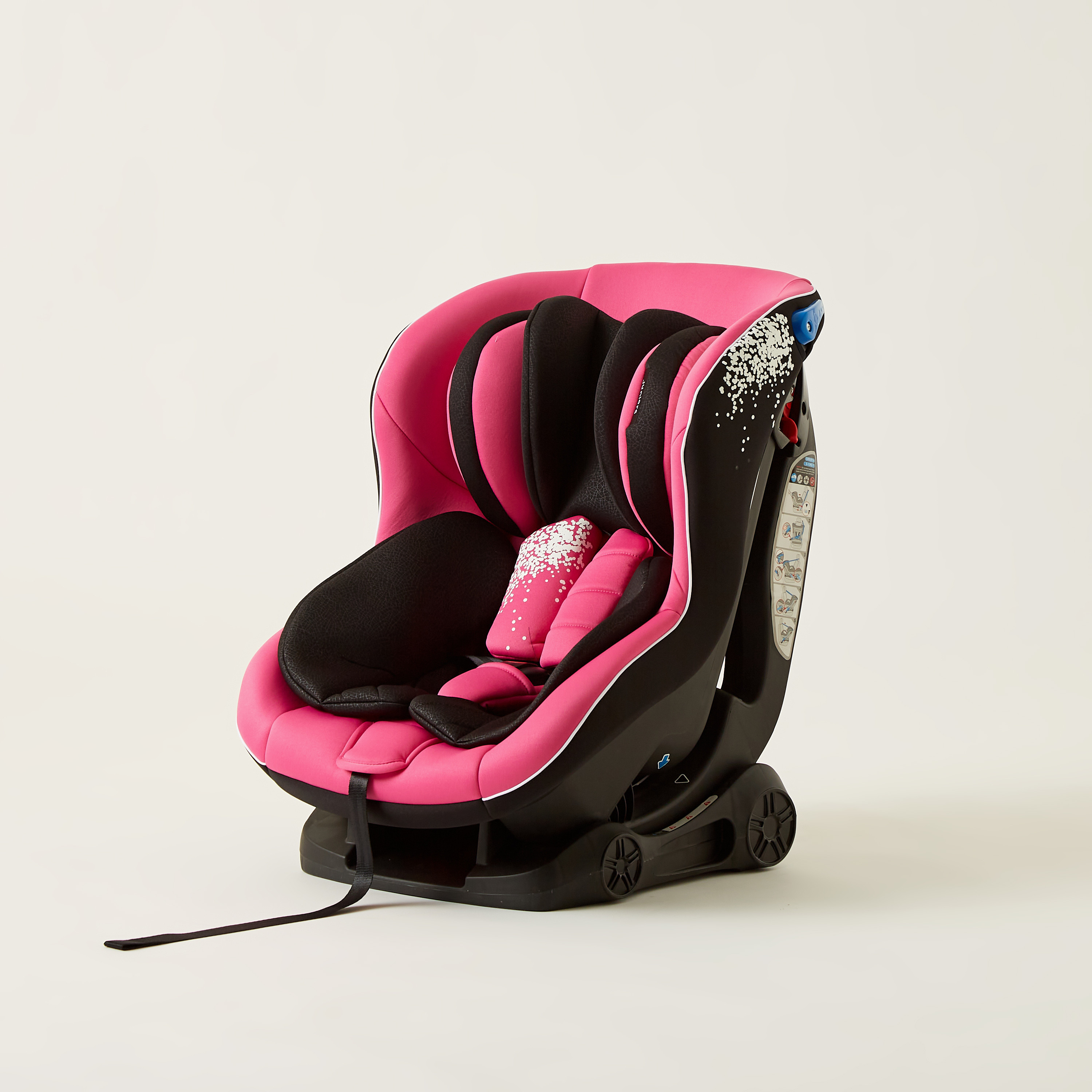 Juniors Speedwell Baby Car Seat - Retro Pink ( Upto 4 years)-baby-gear-carseats-image-2