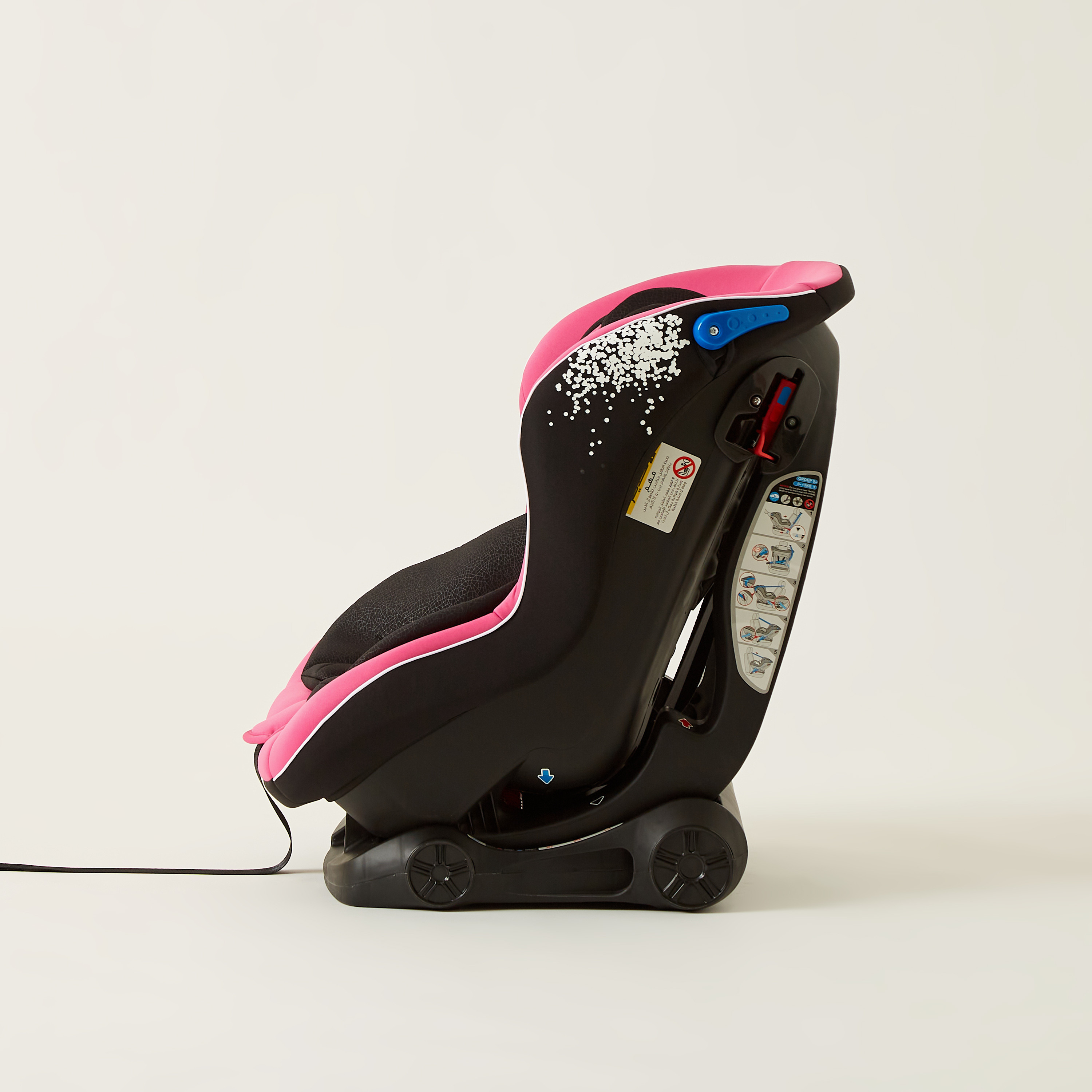 Juniors Speedwell Baby Car Seat - Retro Pink ( Upto 4 years)-baby-gear-carseats-image-3