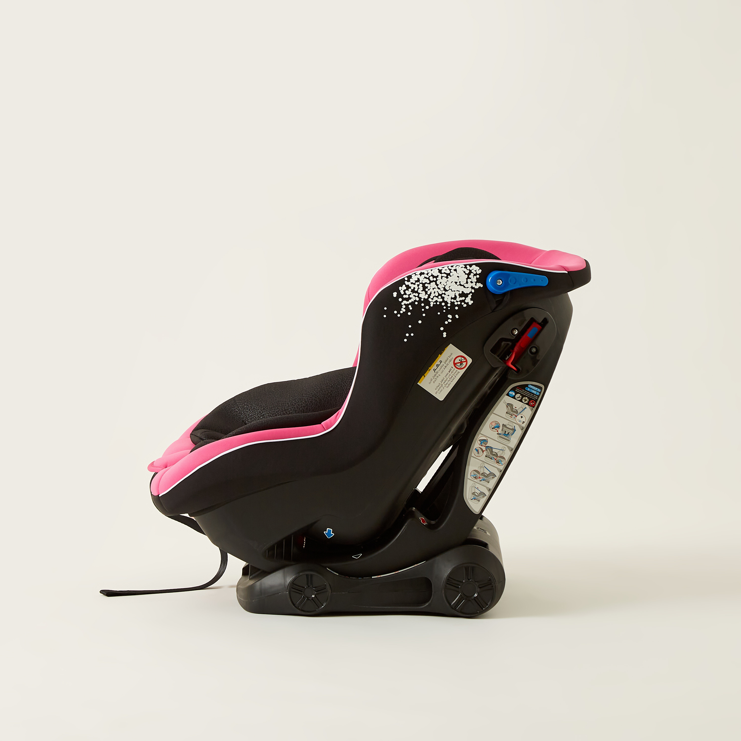 Juniors Speedwell Baby Car Seat - Retro Pink ( Upto 4 years)-baby-gear-carseats-image-4