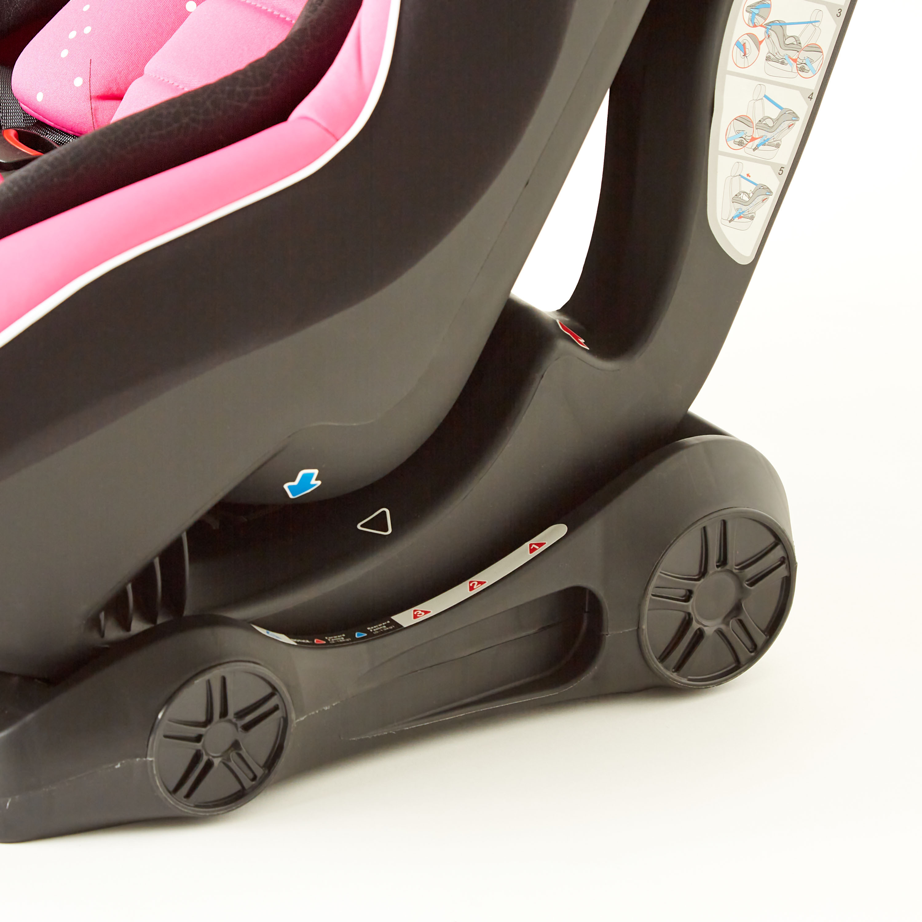 Juniors Speedwell Baby Car Seat - Retro Pink ( Upto 4 years)-baby-gear-carseats-image-9