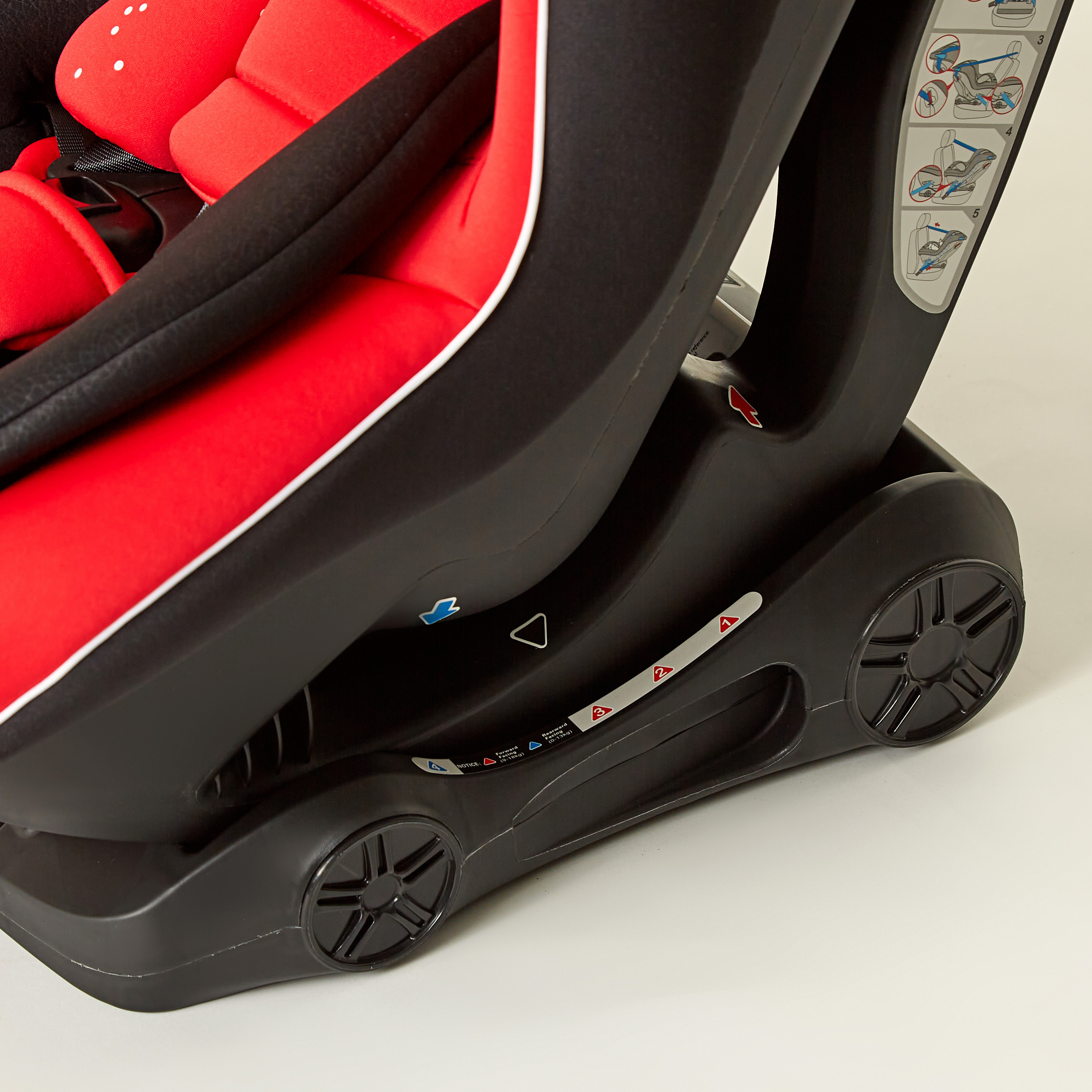Juniors Speedwell Baby Car Seat - Retro Red ( Upto 4 years)-baby-gear-carseats-image-6