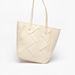 Celeste Weave Detail Tote Bag with Double Handles-Women%27s Handbags-thumbnailMobile-1