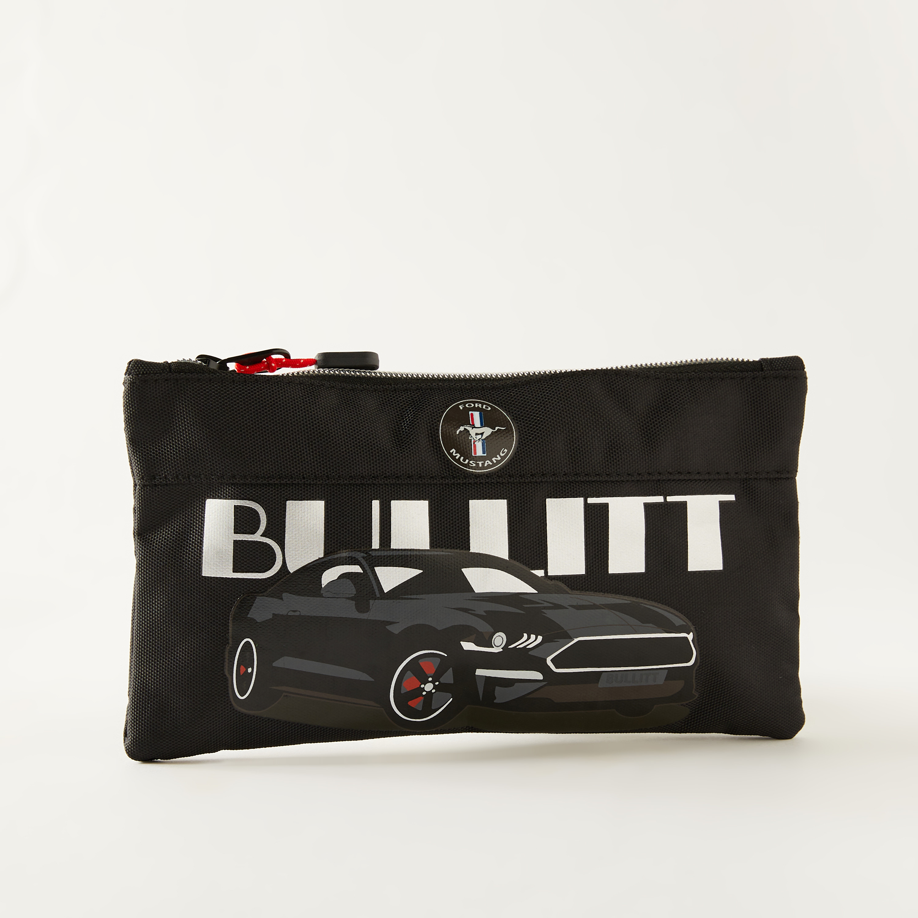 Mustang Print Pencil Case with Zip Closure-school-stationery-pencilcases-image-2