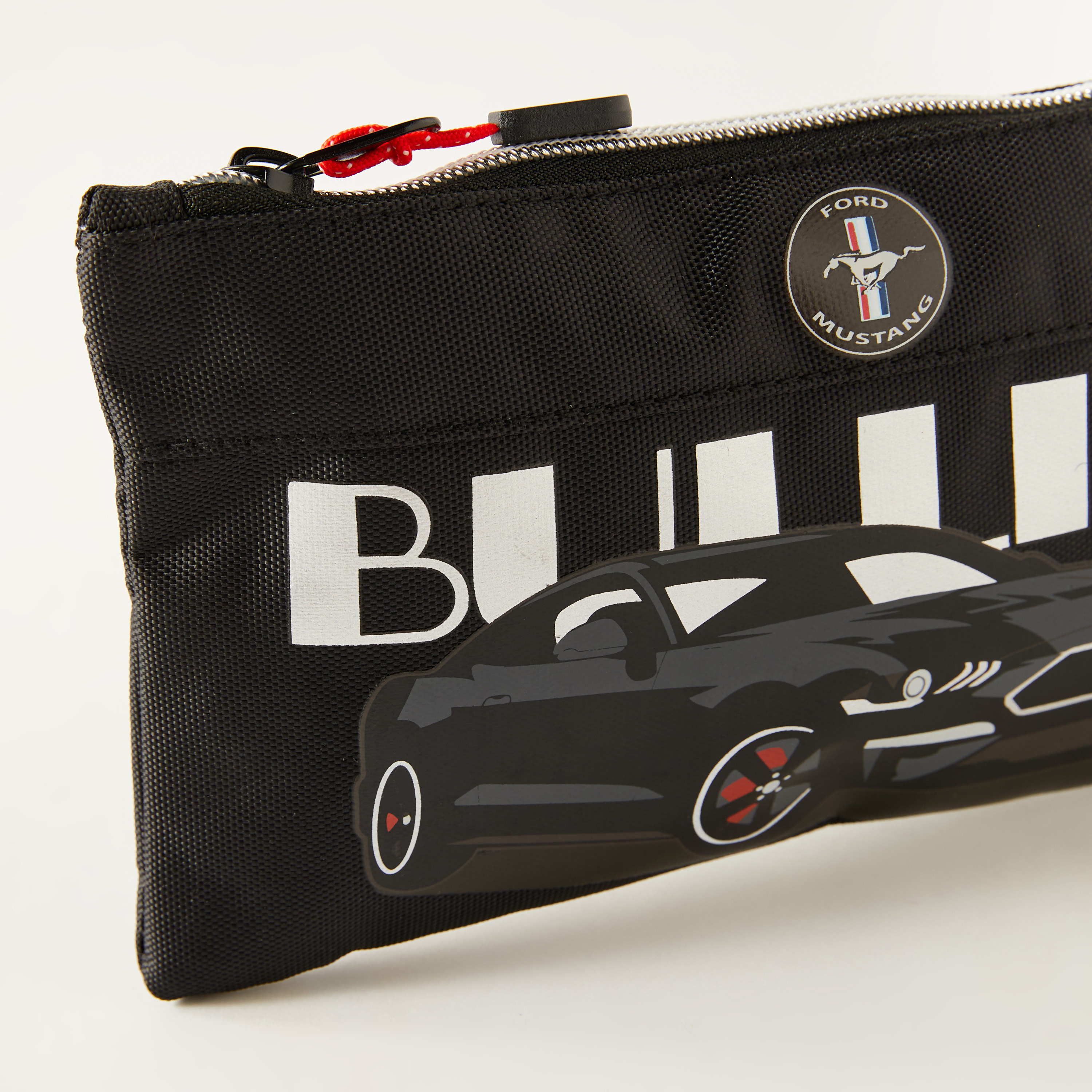 Mustang Print Pencil Case with Zip Closure-school-stationery-pencilcases-image-3