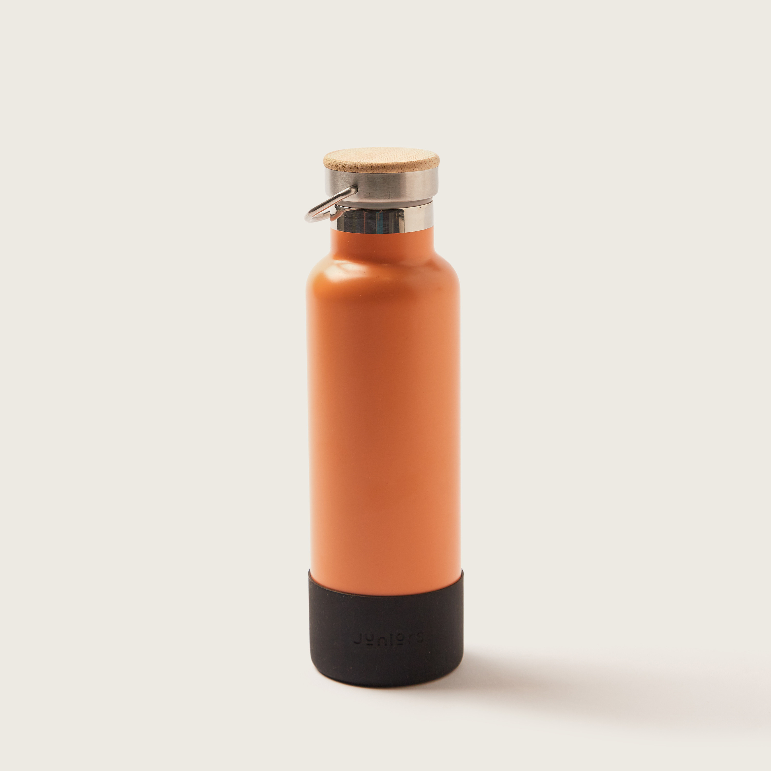 Juniors Solid Stainless Steel Water Bottle with Handle - 600 ml-school-waterbottles-image-1