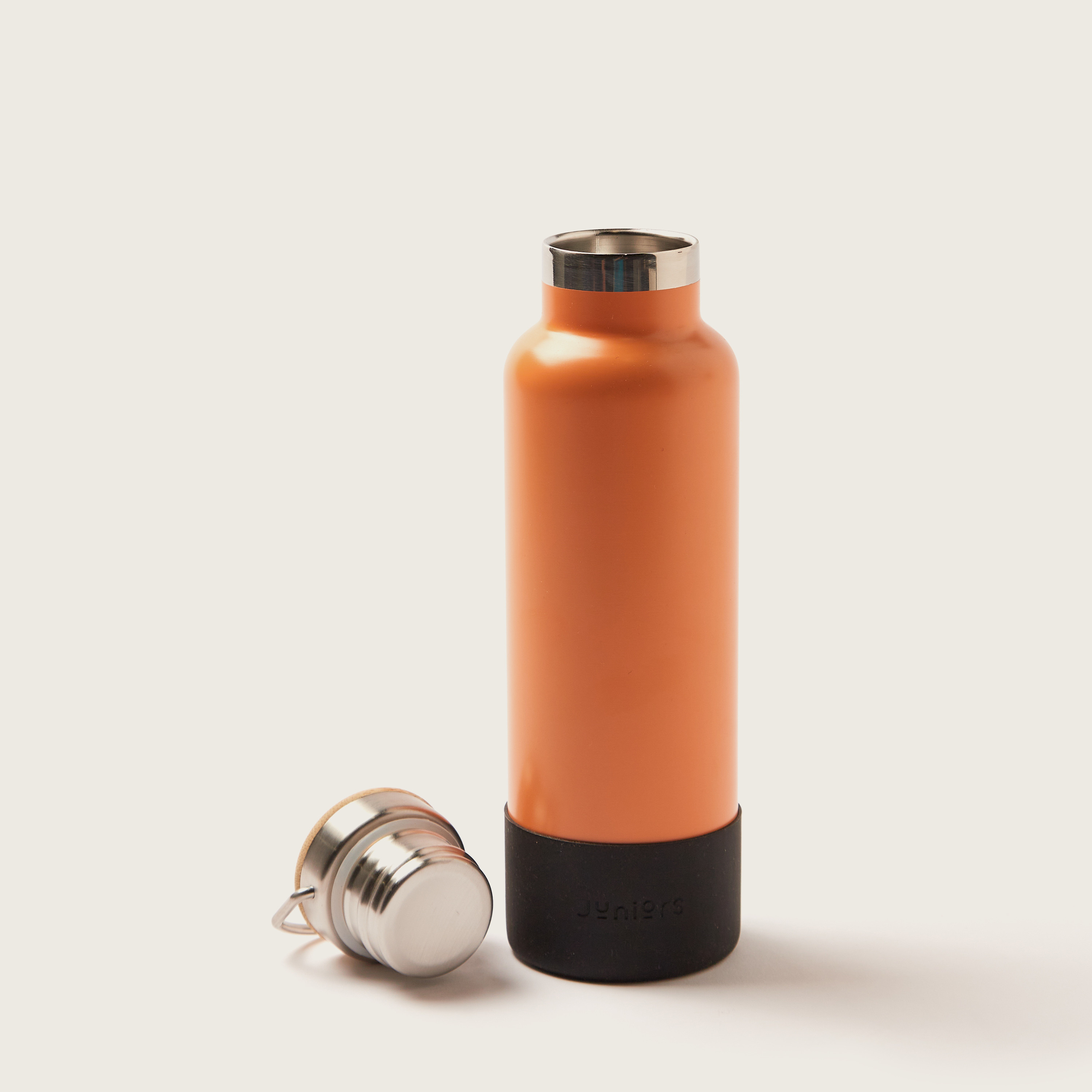 Juniors Solid Stainless Steel Water Bottle with Handle - 600 ml-school-waterbottles-image-3