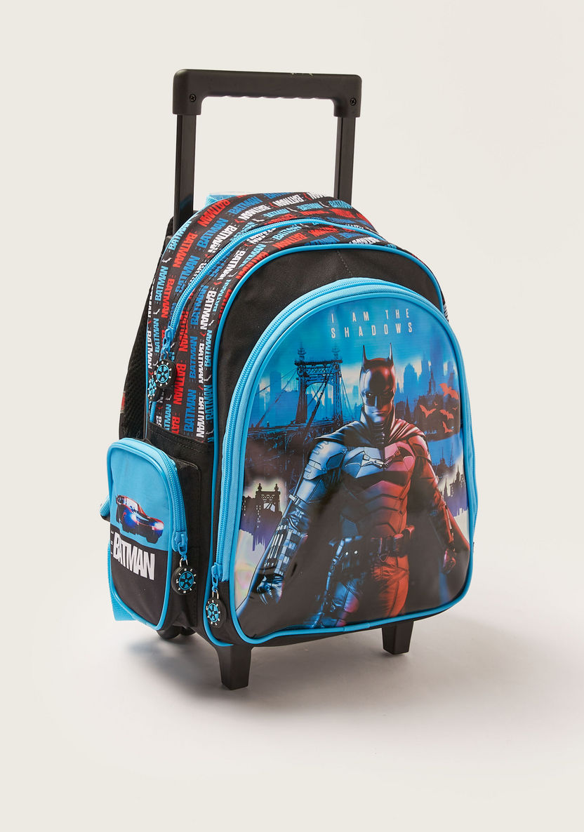 Batman Print Trolley Backpack - 16 inches-Trolleys-image-1