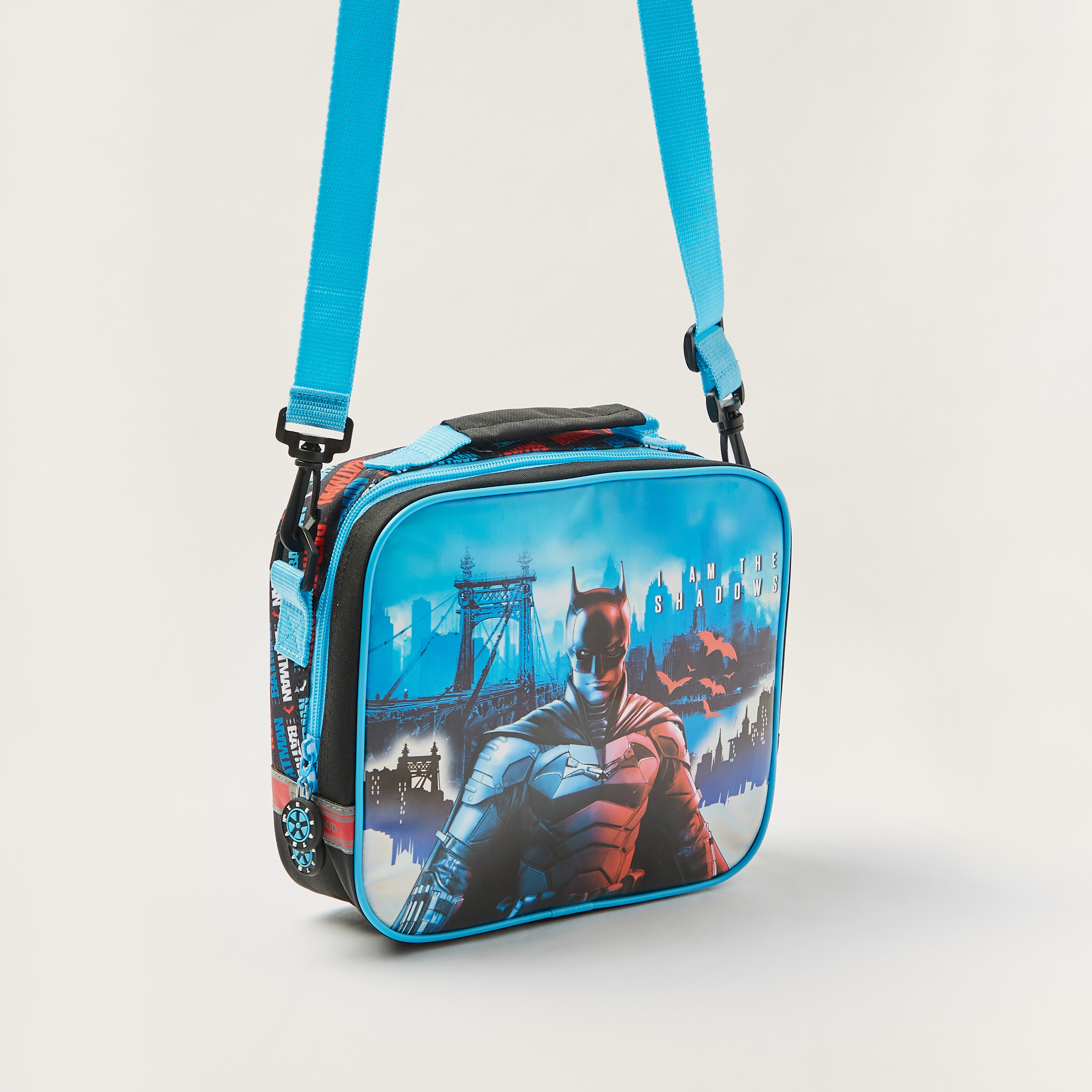 Batman Print Lunch Bag with Removable Strap-school-lunchessentials-lunchbags-image-2