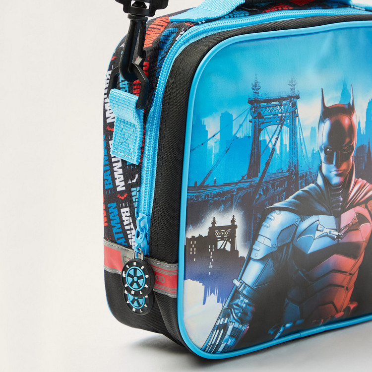 Batman Print Lunch Bag with Removable Strap