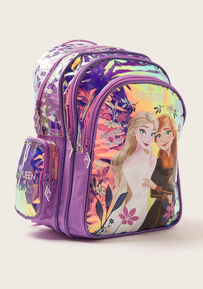 Disney Frozen Print Backpack with Adjustable Shoulder Straps - 16 inches-Backpacks-image-1