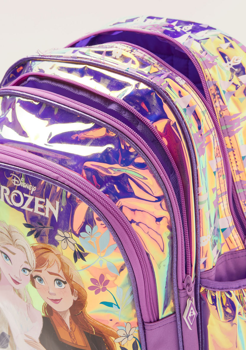 Disney Frozen Print Backpack with Adjustable Shoulder Straps - 16 inches-Backpacks-image-4