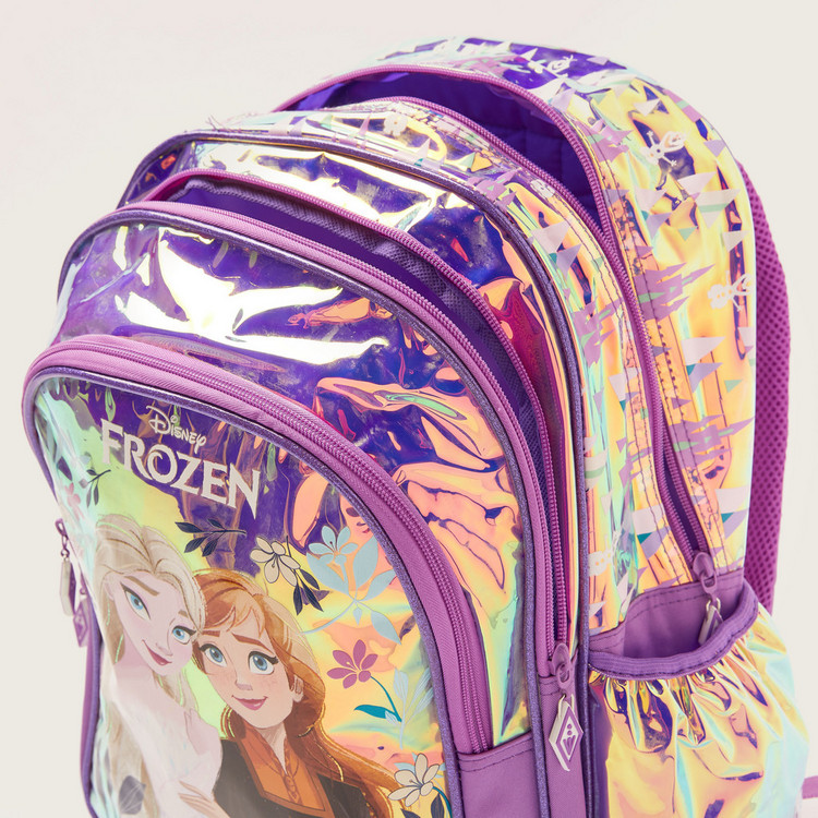 Disney Frozen Print Backpack with Adjustable Shoulder Straps - 16 inches
