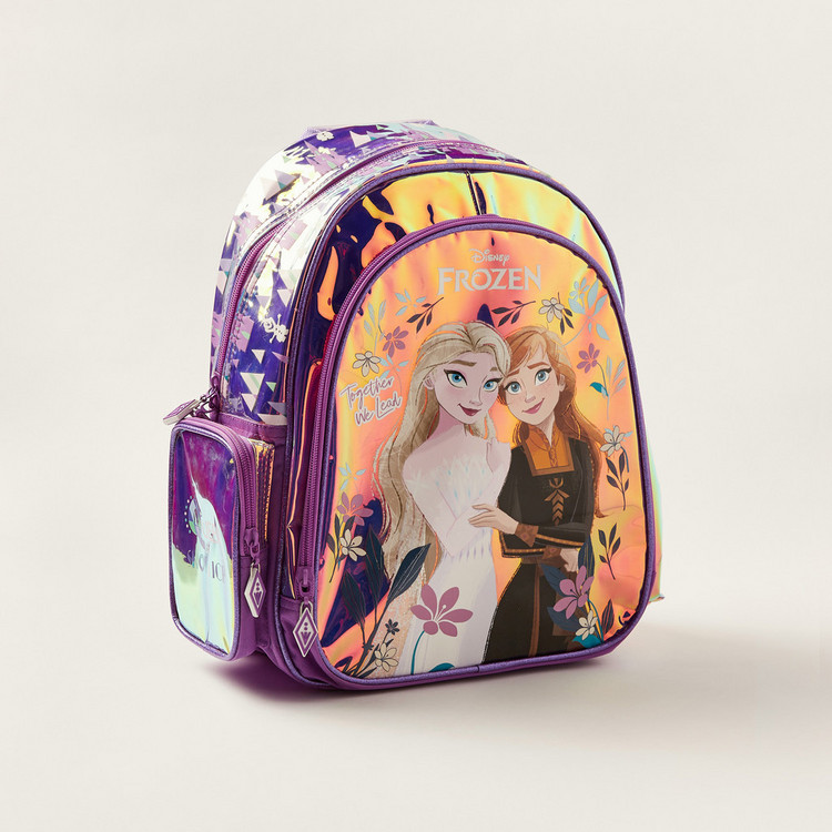 Disney Frozen Print Backpack with Adjustable Shoulder Straps - 14 inches
