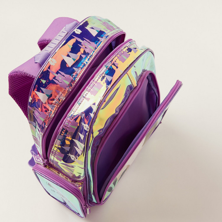 Disney Frozen Print Backpack with Adjustable Shoulder Straps - 14 inches
