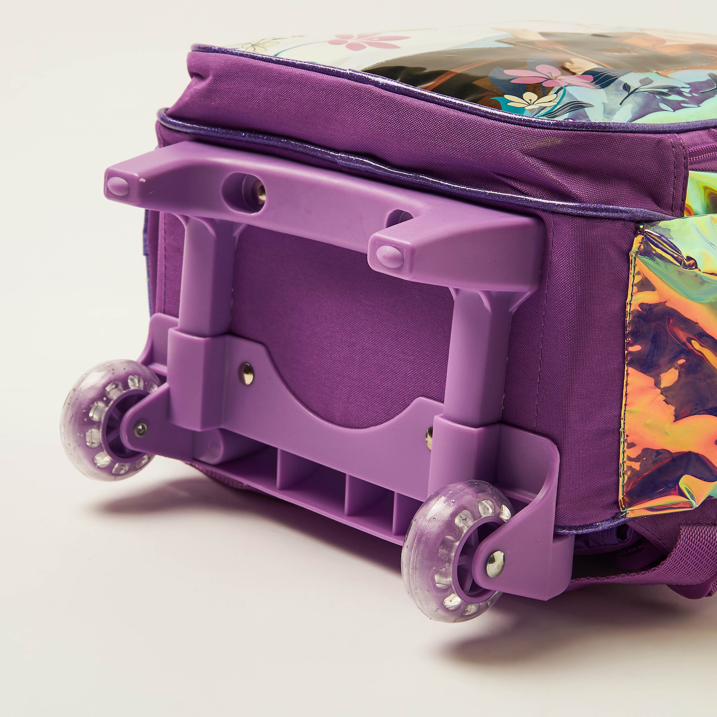 Frozen Print Trolley Backpack with Retractable Handle - 16 inches-school-bagsandbackpacks-trolleybags-image-4