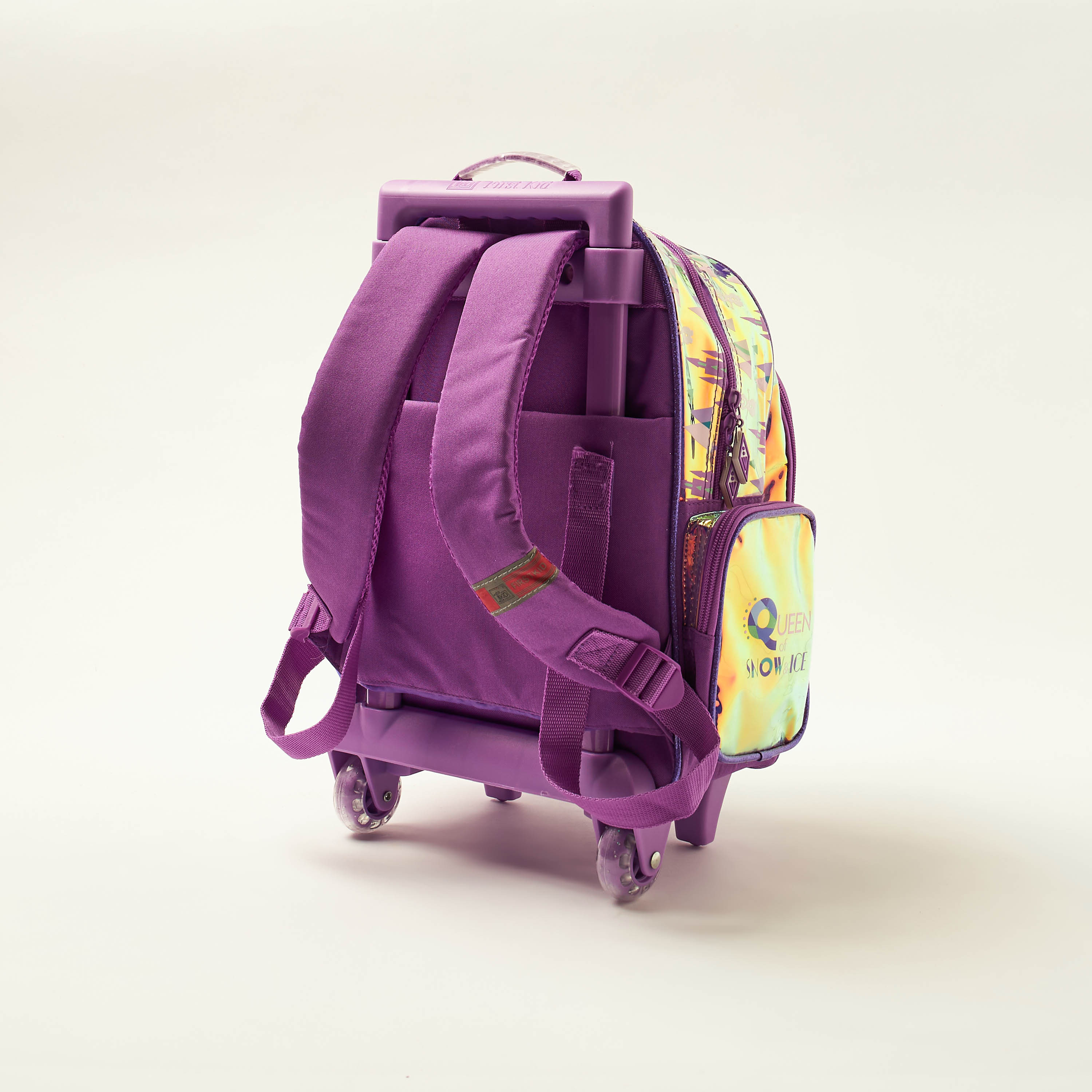 Frozen Print Trolley Backpack with Retractable Handle - 16 inches-school-bagsandbackpacks-trolleybags-image-5