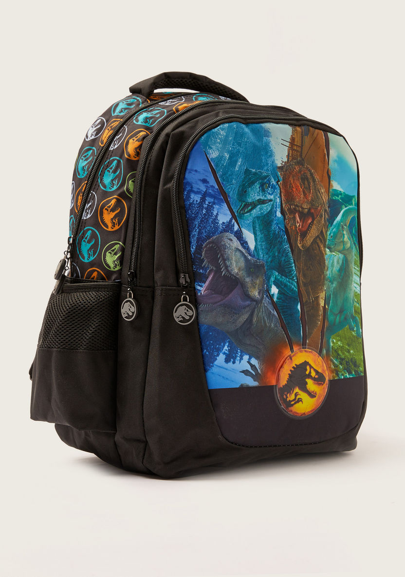 Jurassic World Printed Backpack with Adjustable Shoulder Straps - 16 inches-Backpacks-image-1