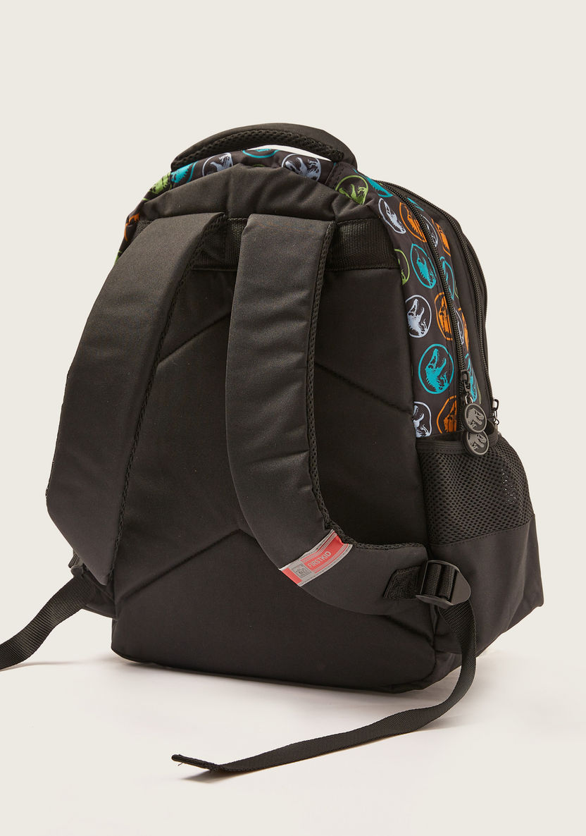 Jurassic World Printed Backpack with Adjustable Shoulder Straps - 16 inches-Backpacks-image-3