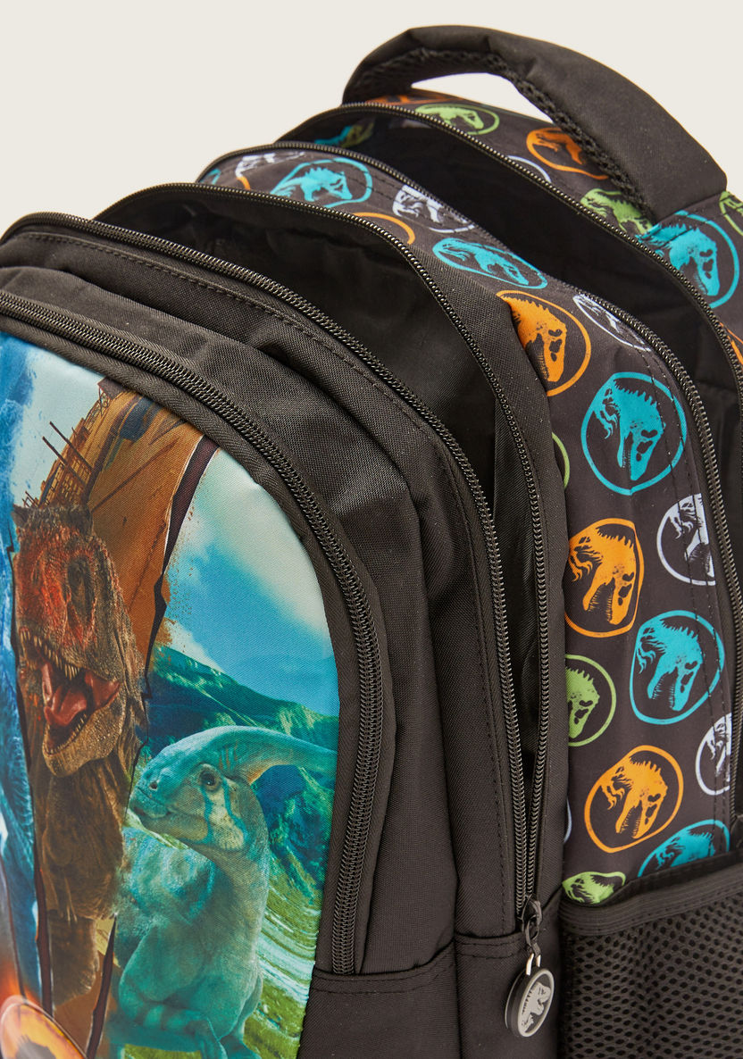 Jurassic World Printed Backpack with Adjustable Shoulder Straps - 16 inches-Backpacks-image-4