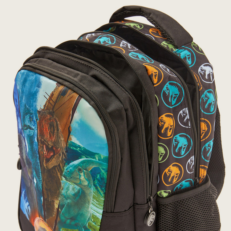Jurassic World Printed Backpack with Adjustable Shoulder Straps - 16 inches