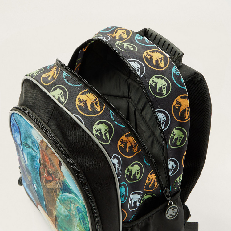 First Kid Dinosaur Print Backpack with Adjustable Shoulder Straps - 14 inches