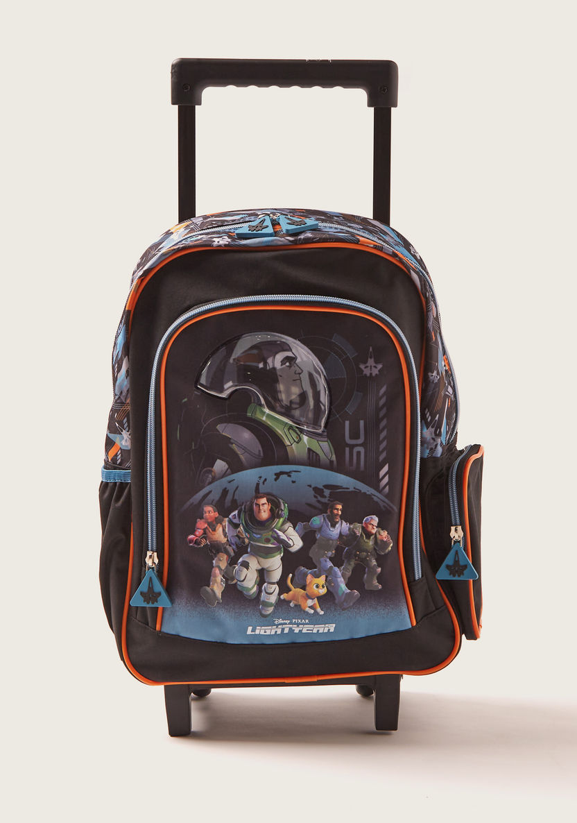 First Kid Light Year Print Trolley Backpack - 16 inches-Trolleys-image-0