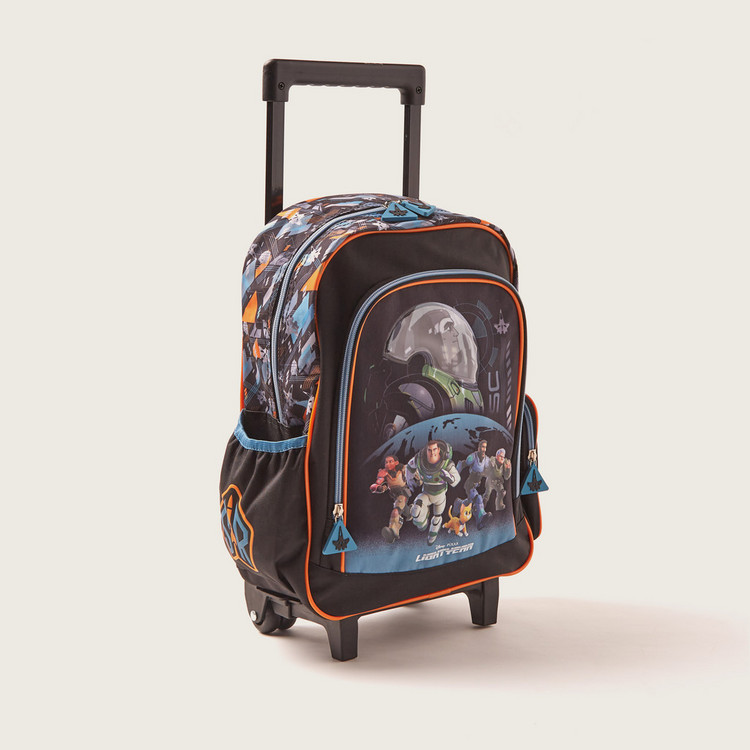 First Kid Light Year Print Trolley Backpack - 16 inches