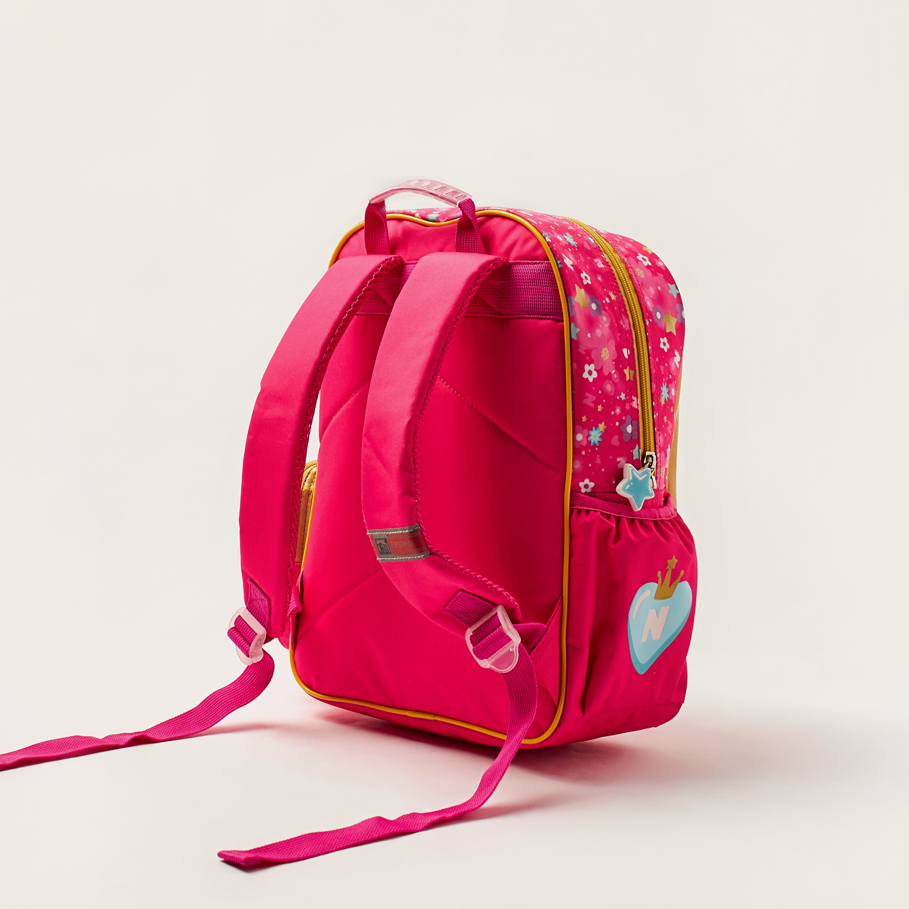 First Kid Like Nastya Print 14-inch Backpack with Adjustable Straps-school-bagsandbackpacks-backpacks-image-4