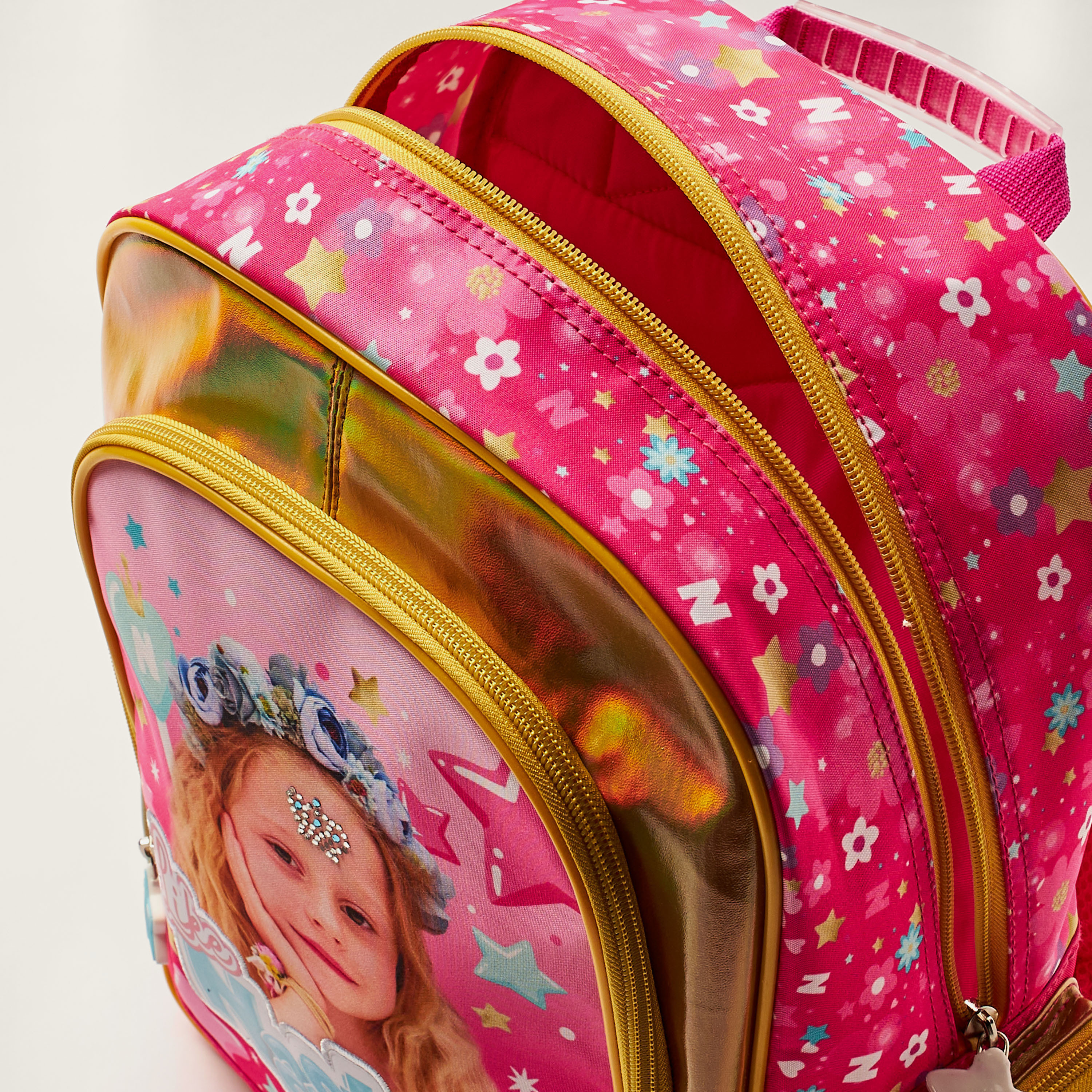 First Kid Like Nastya Print 14-inch Backpack with Adjustable Straps-school-bagsandbackpacks-backpacks-image-5