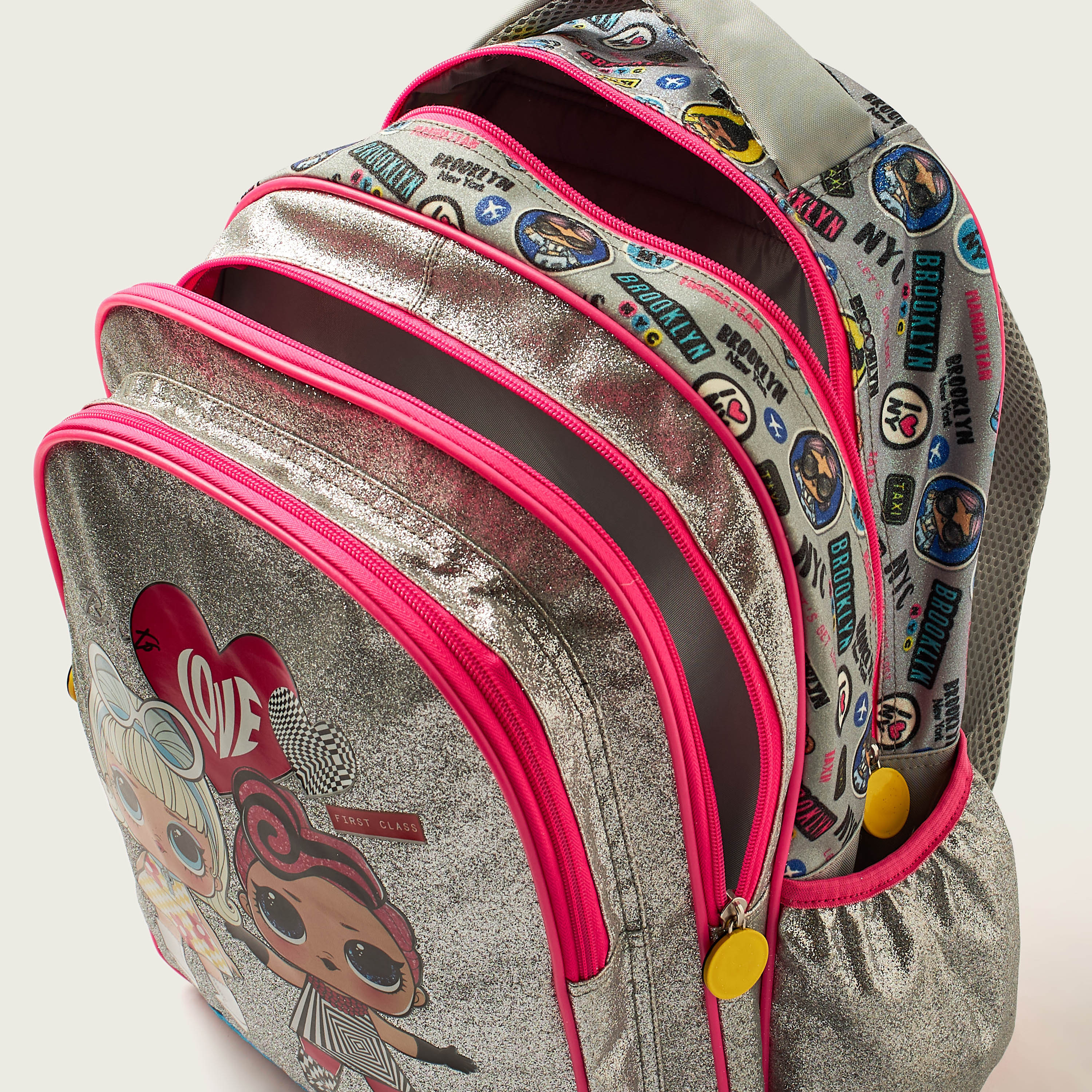 L.O.L. Surprise! Glitter Print 16-inch Backpack with Zip Closure-school-bagsandbackpacks-backpacks-image-5
