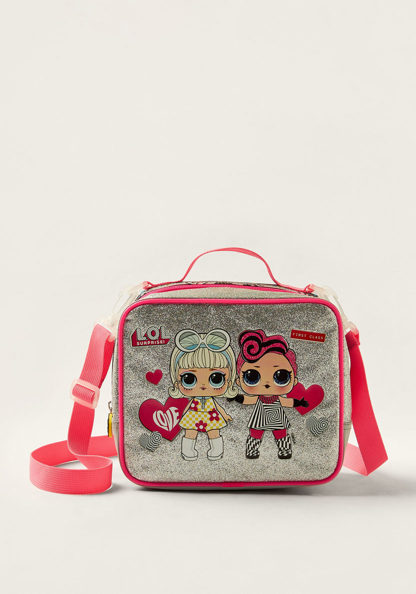 L.O.L. Surprise! Printed Lunch Bag with Zip Closure and Strap-Lunch Bags-image-0