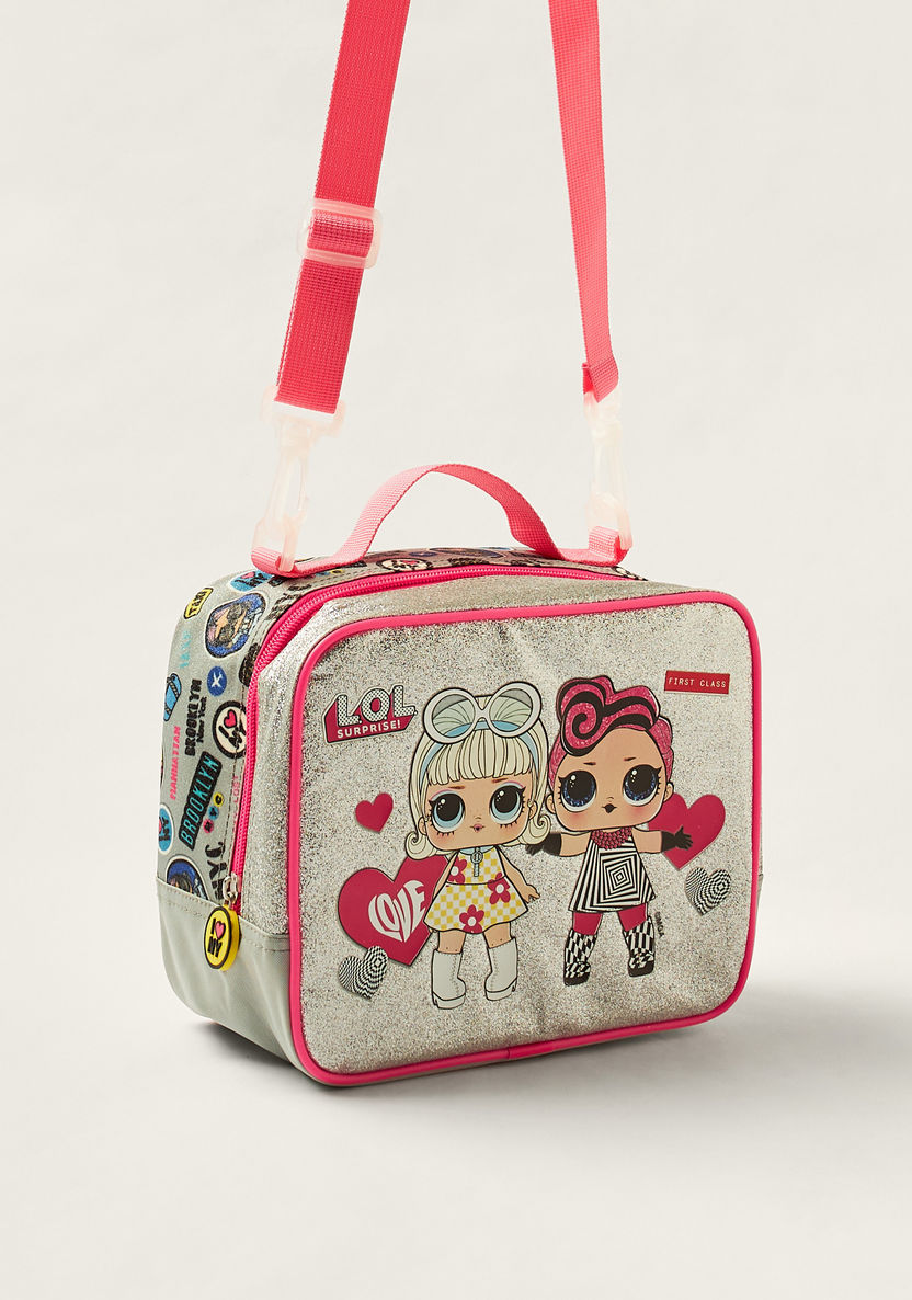 L.O.L. Surprise! Printed Lunch Bag with Zip Closure and Strap-Lunch Bags-image-1