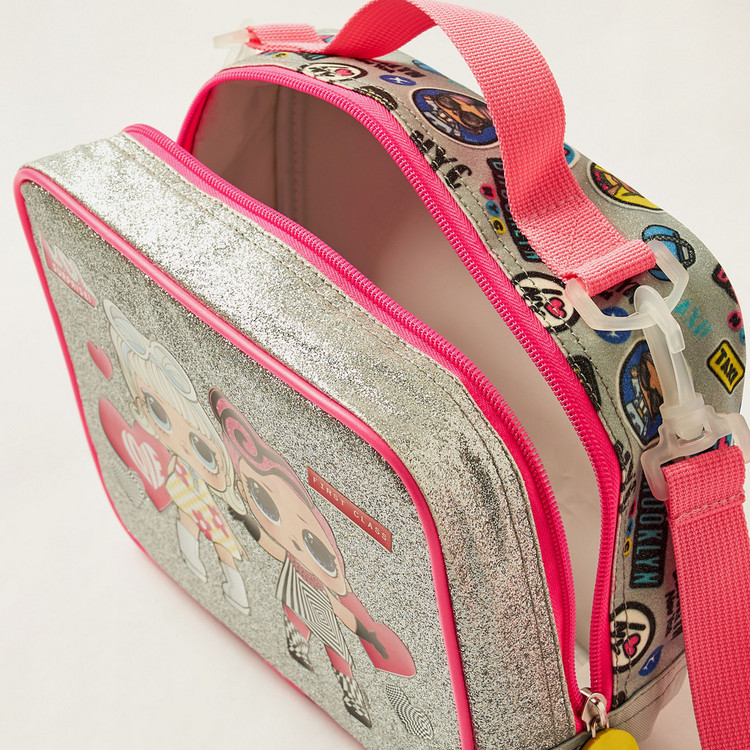 L.O.L. Surprise! Printed Lunch Bag with Zip Closure and Strap