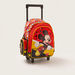 Disney Mickey Mouse Print Trolley Backpack with Wheels - 16 inches-Trolleys-thumbnail-1