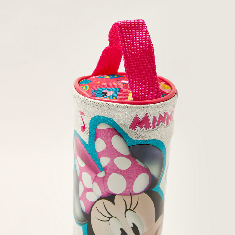 Disney Minnie Mouse Print Pencil Case with Zip Closure
