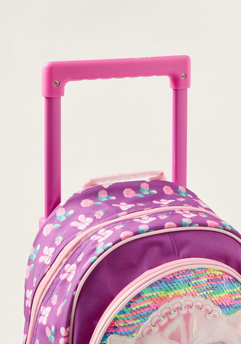 Na! Na! Na! Surprise Printed Trolley Bag with Adjustable Shoulder Straps - 16 inches-Trolleys-image-2