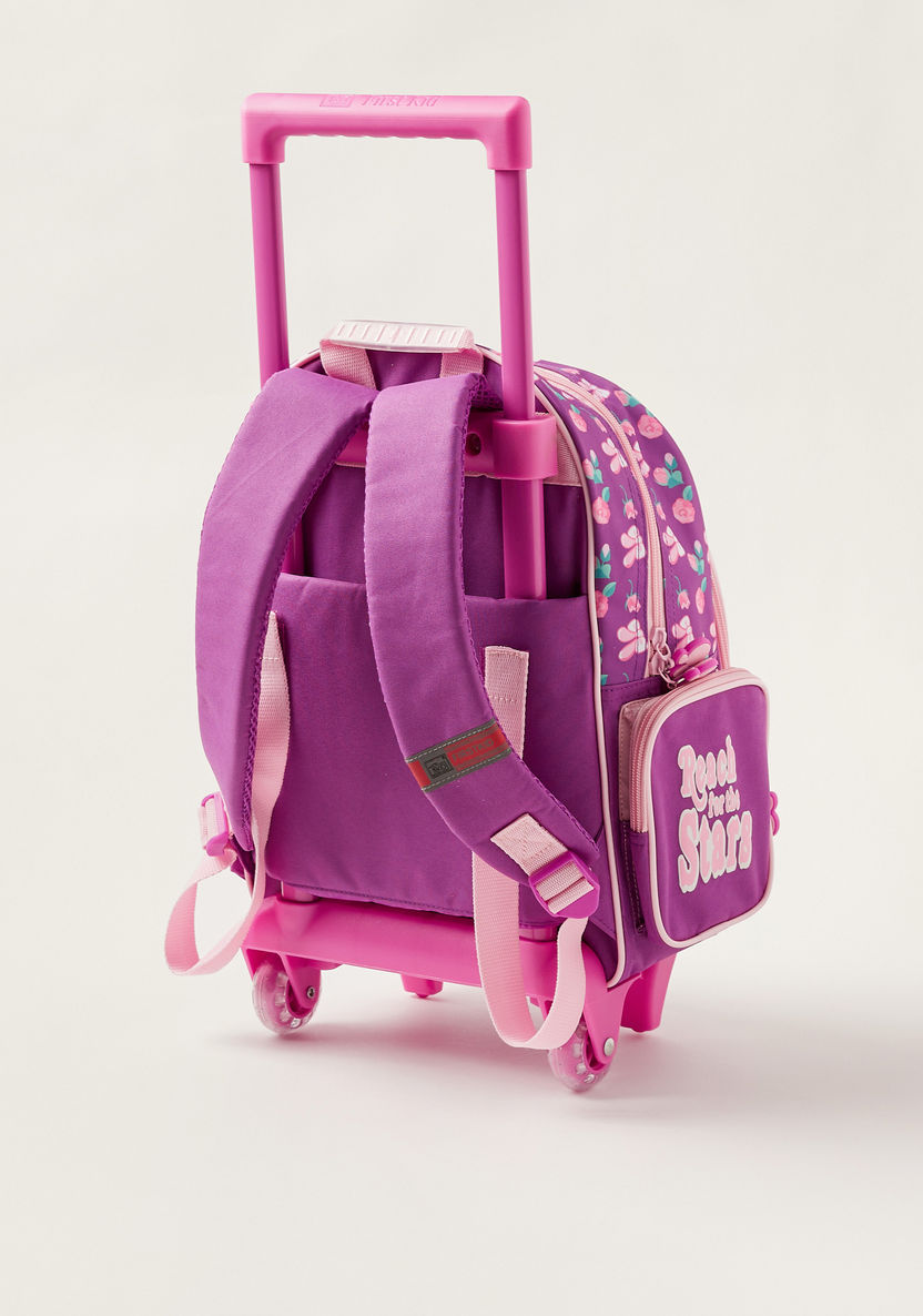 Na! Na! Na! Surprise Printed Trolley Bag with Adjustable Shoulder Straps - 16 inches-Trolleys-image-5
