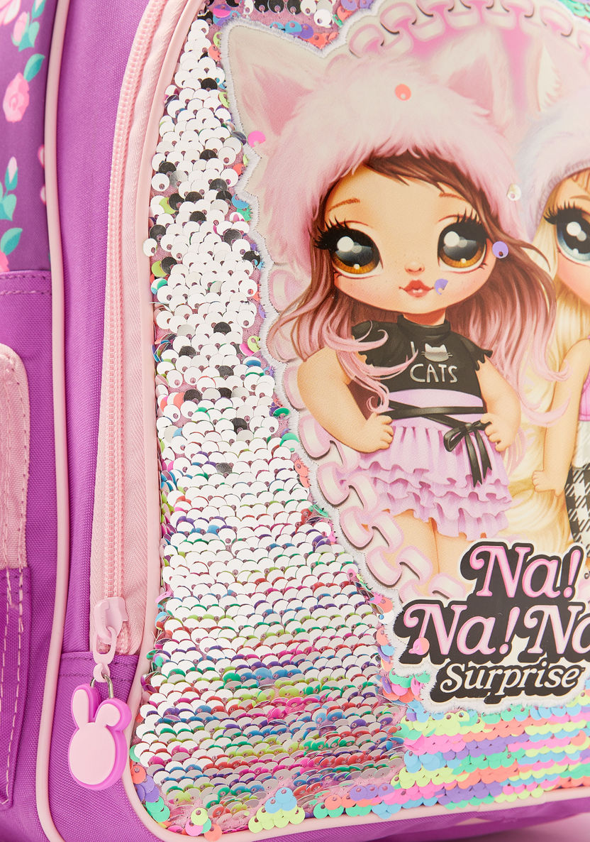 Na! Na! Na! Surprise Embellished Backpack with Adjustable Shoulder Straps - 14 inches-Backpacks-image-2