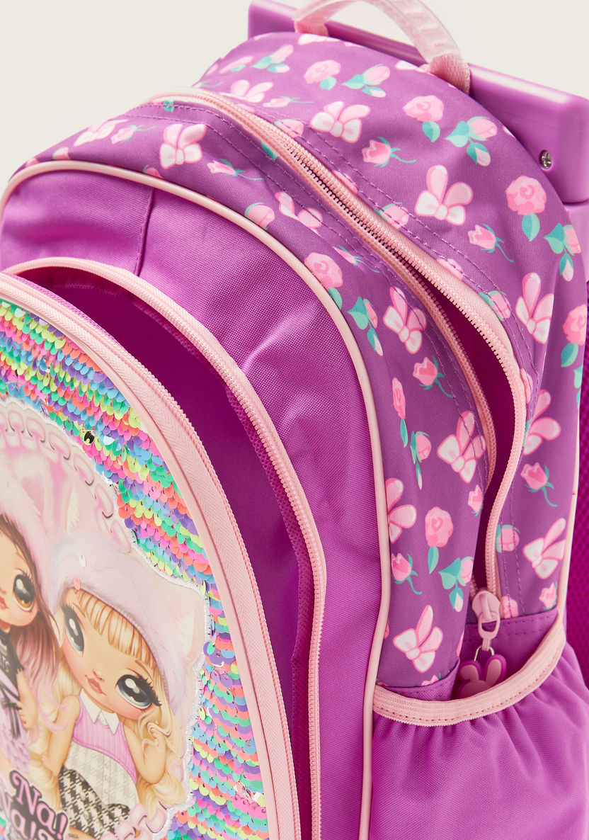Na! Na! Na! Surprise Sequin Detail Trolley Backpack with Wheels - 16 inches-Trolleys-image-5