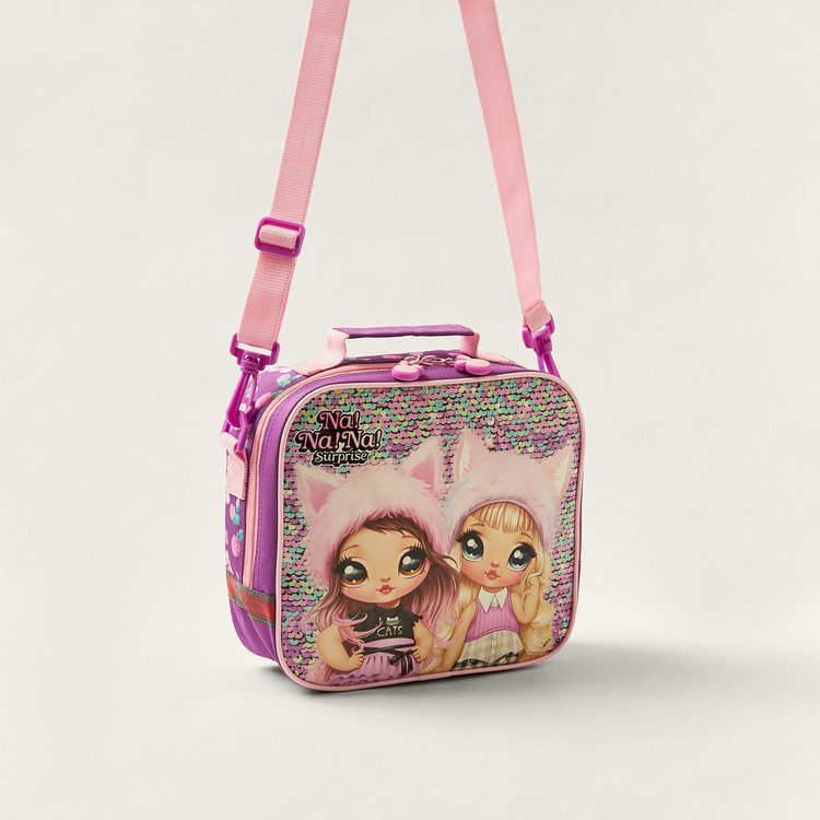 Na! Na! Na! Surprise Sequin Detailed Lunch Bag with Adjustable Strap