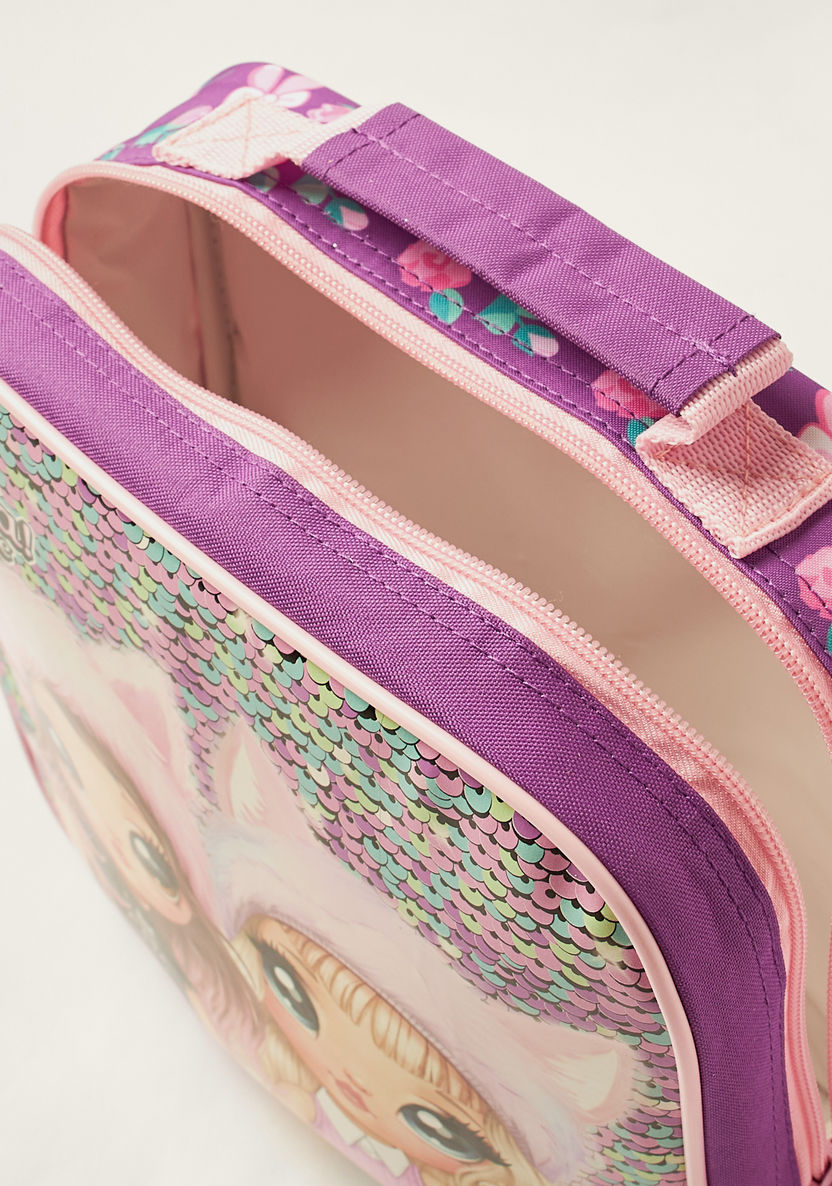 Na! Na! Na! Surprise Sequin Detailed Lunch Bag with Adjustable Strap-Lunch Bags-image-4