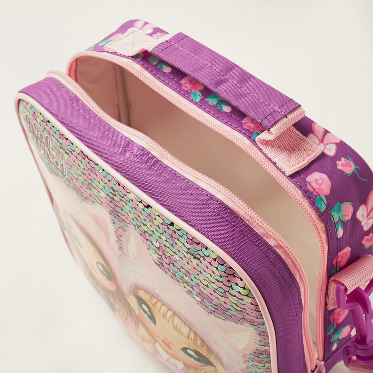 Na! Na! Na! Surprise Sequin Detailed Lunch Bag with Adjustable Strap