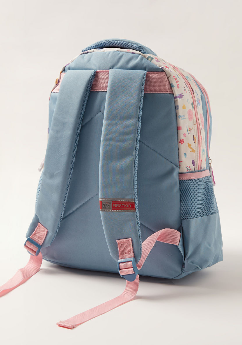 Disney Princess Print Backpack with Adjustable Shoulder Straps - 16 inches-Backpacks-image-3