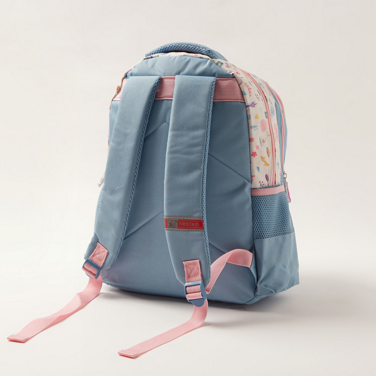 Disney Princess Print Backpack with Adjustable Shoulder Straps - 16 inches
